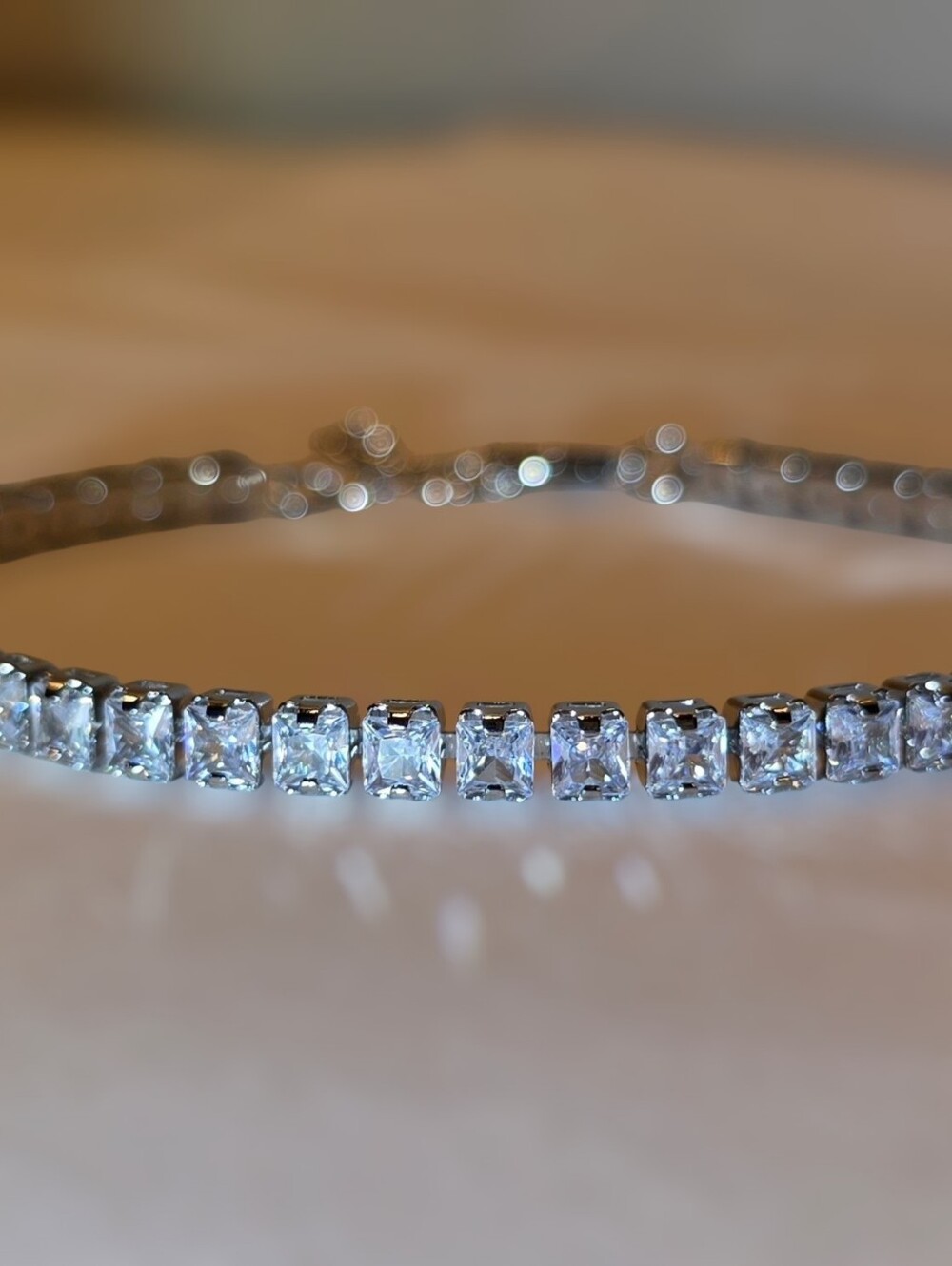 Womens Zirconia Tennis Bracelet by Fucci Minnulli NWT